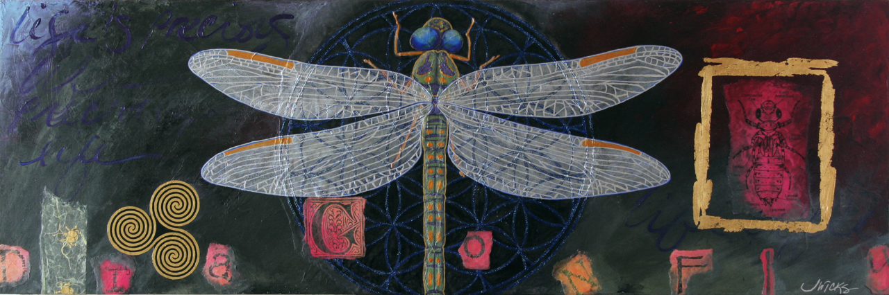 "Nectar of Life: Dragonfly" 2012, by Jeanne Wicks